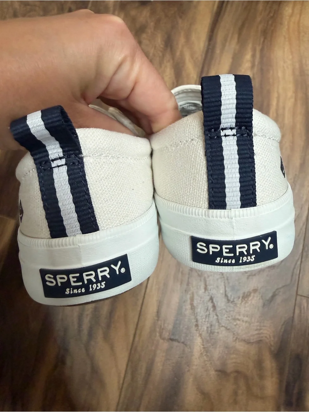 Sperry Canvas Boat Shoes in white 5 size - Picture 5 of 5